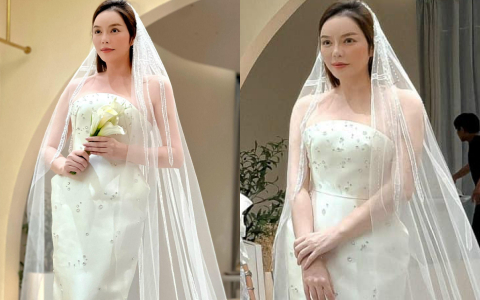 Lý Nhã Kỳ thử váy cưới, sắp kết hôn ở tuổi 41? 