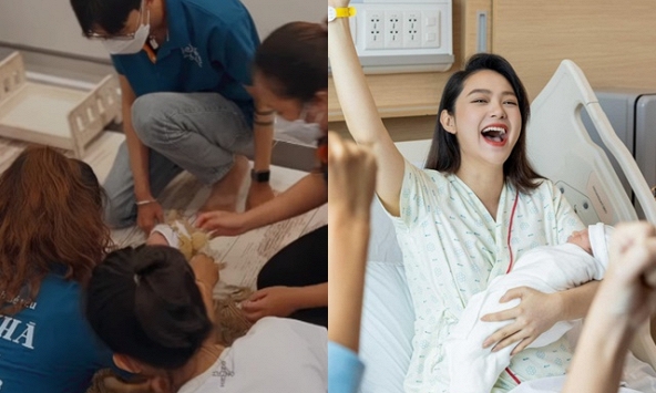 Quý tử nhà Minh Hằng chưa đầy 1 tháng tuổi đã được mẹ cho làm điều đặc biệt