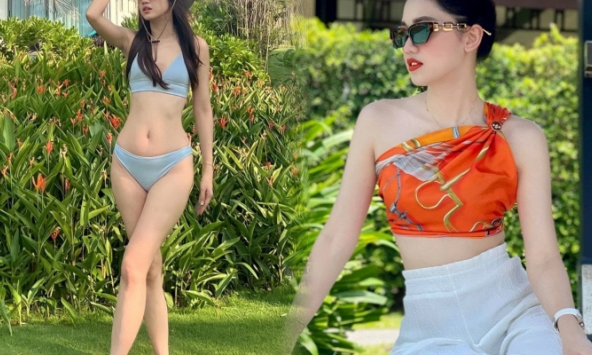 Nàng Á hậu bỏ showbiz làm dâu hào môn: Được chồng đại gia hơn 16 tuổi cưng như 'trứng mỏng', mẹ 2 con sở hữu body cực cháy 