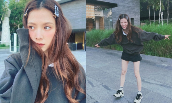 Baifern khoe visual khi ở Hàn, lại để lộ đôi chân khẳng khiu khiến netizen lo lắng