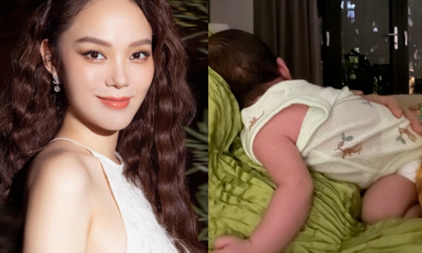 Minh Hằng hiếm hoi khoe cận quý tử đầu lòng, vẫn giữ 1 nguyên tắc quen thuộc 
