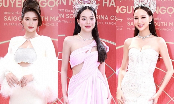 Thảm đỏ toàn mỹ nhân hôm nay: Dàn Hoa - Á hậu lên đồ hoành tráng, Thanh Thủy nhẹ nhàng mà 'chiếm spotlight'