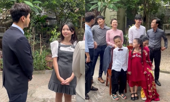 Gia đình mình vui bất thình lình: Lộ diện 'con gái' 13 tuổi của Thanh Sơn