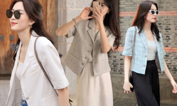 Hoa hậu Đặng Thu Thảo diện áo blazer cộc tay: Đơn giản mà sang ngây ngất, ngắm xong chỉ muốn copy cả set đồ 
