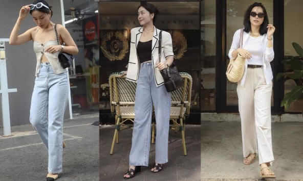 Cao chưa đến 1m60, Hà Trúc thường diện 4 kiểu quần dài tôn dáng