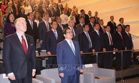 Thủ tướng dự Lễ chào mừng quan hệ Đối tác Chiến lược toàn diện Việt Nam - Hoa Kỳ