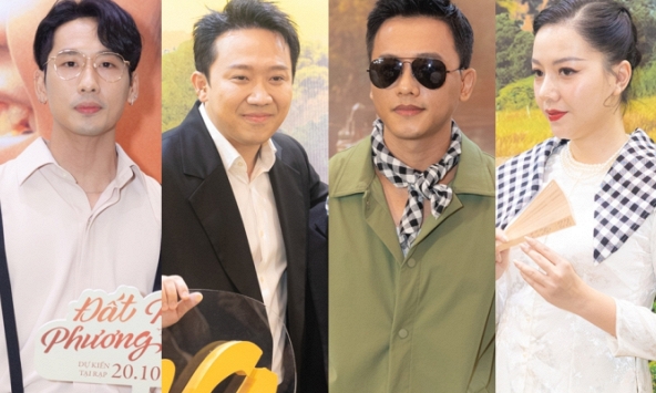 Trấn Thành hiếm hoi chung khung hình với Tuấn Trần sau ồn ào nghỉ chơi ở thảm đỏ 'Đất rừng phương Nam'