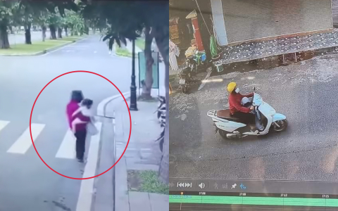 Vụ bắt cóc trẻ em ở Hà Nội: Xôn xao khoảnh khắc nữ giúp việc bế cháu bé lên xe máy chở đi để đòi tiền chuộc 1,5 tỉ đồng