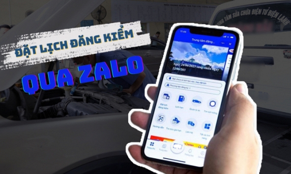 Cách đặt lịch đăng kiểm ô tô trên Zalo không phải ai cũng biết