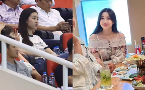 Đỗ Mỹ Linh lần đầu lộ diện bên ông xã sau sinh, nhan sắc qua camera thường với ảnh tự đăng có khác biệt?