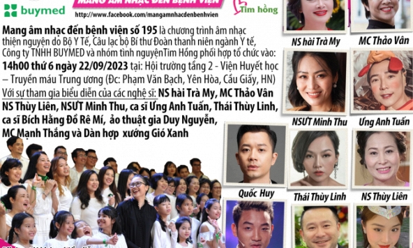  Lần đầu tiên tổ chức dàn nhạc hợp xướng trong bệnh viện   