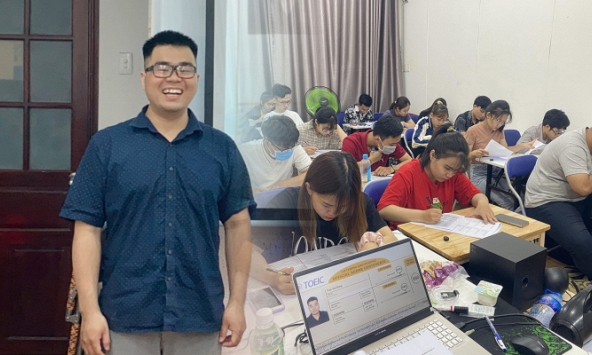 Nghị lực phi thường của người thầy giáo đạt điểm Toeic tuyệt đối dù điếc một bên tai