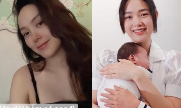 Minh Hằng zoom cận mặt mộc, tự tin khoe nhan sắc sau 1 tháng sinh quý tử