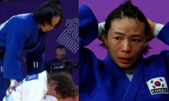 Đang thi đấu võ sĩ tại ASIAD có hành động bất ngờ khiến đối thủ bật khóc nức nở, lập tức bị xử thua sau đó