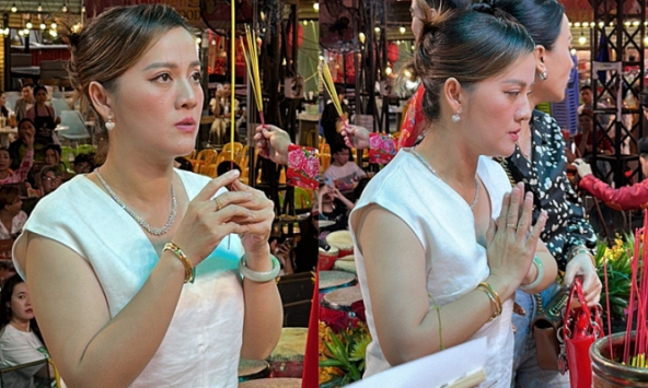 Con gái cố NS. Vũ Linh lộ diện tại buổi cúng Tổ nghiệp, lên đồ sang trọng quá khác trước đây