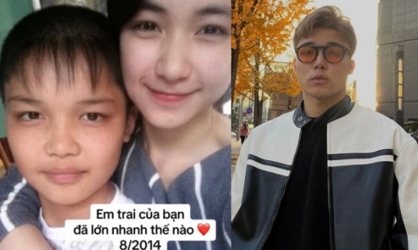 Hoà Minzy đu trend “em trai lớn nhanh”, visual cậu út giờ ra sao mà netizen đòi nhận chị dâu?