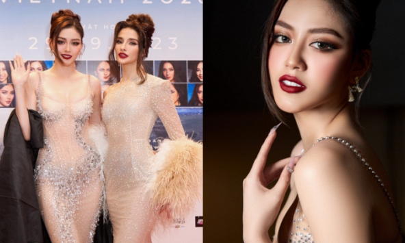 Á hậu Đặng Thanh Ngân nổi bật trên thảm đỏ, đọ sắc cùng Luma Russo - Miss Charm 2023