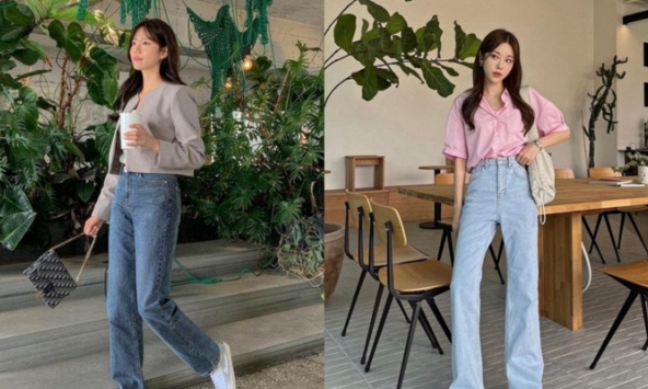 Quần jeans ống rộng với kiểu giày này là cặp bài trùng hoàn hảo, đảm bảo sẽ giúp phong cách nàng lên hương