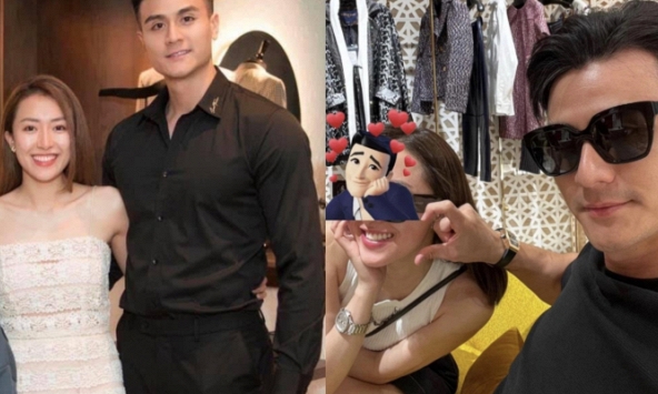 Loạt khoảnh khắc hiếm trong 2 năm yêu của Vĩnh Thuỵ bên bà xã gia thế khủng trước khi kết hôn