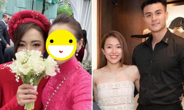 Vợ siêu mẫu Vĩnh Thuỵ khoe nhẫn, hoa cầm tay thuộc hàng đắt đỏ trong ngày cưới