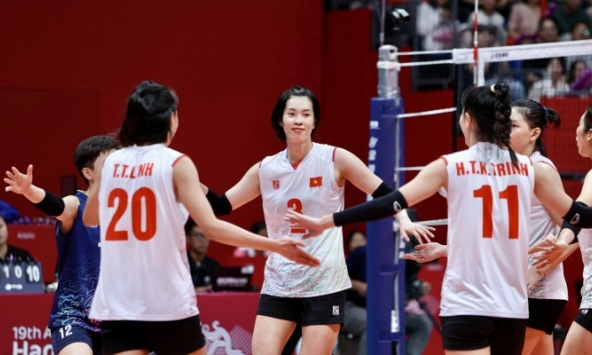 Đội tuyển bóng chuyền nữ Việt Nam lần đầu trong lịch sử vào bán kết Asiad