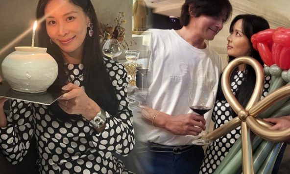 Bà xã Jang Dong Gun khoe khoảnh khắc ngọt ngào bên chồng nhân dịp sinh nhật tuổi 51