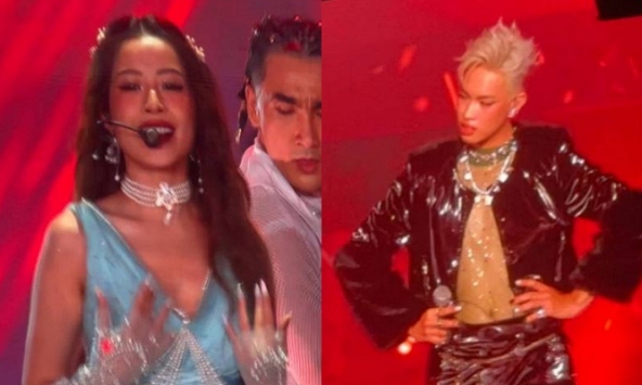 Chi Pu và Pháp Kiều cùng đu bay trên sân khấu Rap Việt Concert,  đọ dáng khi catwalk cực 'slay'!