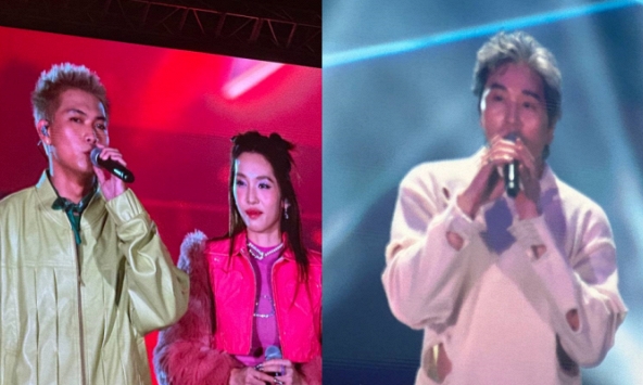 Karik và B Ray đang 'suy' trên sân khấu Rap Việt concert thì BigDaddy và Emily lại hôn nhau ngay trước mặt!