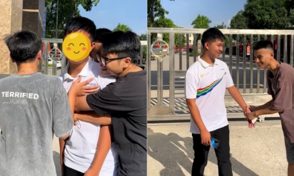 Thanh niên xóm 'xin vía học giỏi' của Quán quân Olympia 2023, Xuân Mạnh có ứng xử được khen ngợi