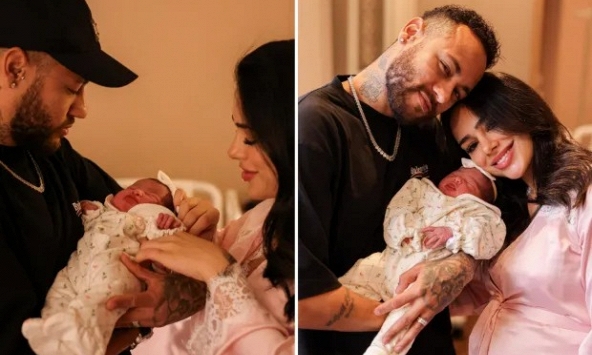 Neymar hạnh phúc bên người thân đón thiên thần nhỏ mới chào đời, đập tan nghi vấn rạn nứt với bạn gái người mẫu