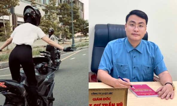 Ngọc Trinh đăng tải khoảnh khắc vừa tạo dáng vừa lái mô tô  sau đó bị tai nạn, có thể bị xử phạt nặng