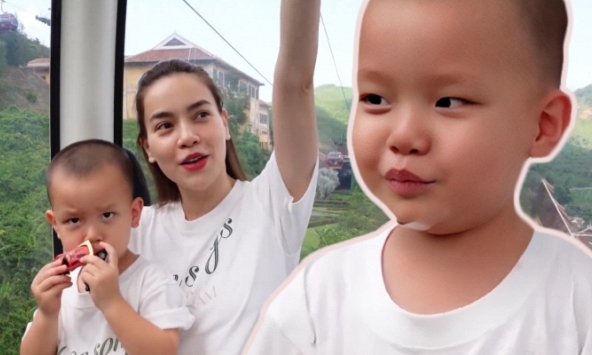 2 lần cậu nhóc Leon 'loi choi', Hồ Ngọc Hà đều nhẹ nhàng nhắc con phép tắc ứng xử nơi cộng cộng như này