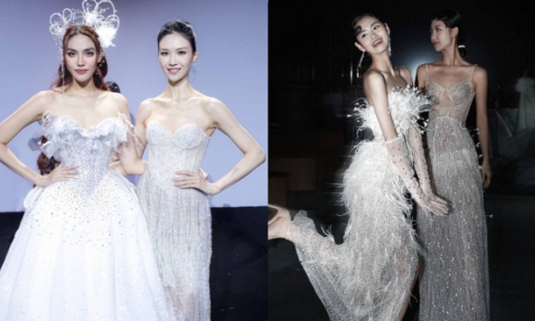 Lan Khuê trình diễn váy cưới tại Tuần lễ thời trang Thượng Hải