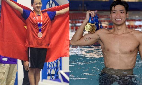 Nguyễn Hữu Kim Sơn giành HCĐ, thần đồng bơi 14 tuổi Thúy Hiền giành cú đúp HCV ở giải quốc gia