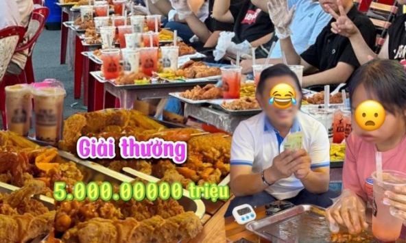 Xôn xao thử thách ăn hết suất khổng lồ nhận thưởng: người chơi thắng thuyết phục, chủ quán lại ngậm ngùi tiếc nuối 