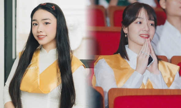 Dàn nam thanh nữ tú của VinUni nổi bật trong lễ khai giảng