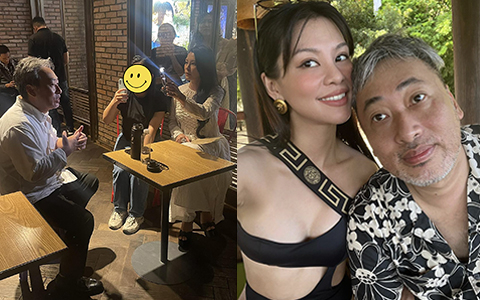 Khoảnh khắc hậu trường gây sốt của đạo diễn Nguyễn Quang Dũng và bạn gái, chỉ 1 cử chỉ đủ biết yêu nhau cỡ nào