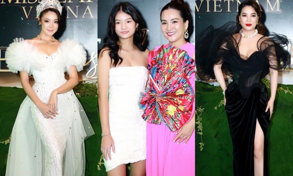 Thảm đỏ Miss Earth Vietnam 2023: Con gái Trương Ngọc Ánh khoe chân cực phẩm, Bùi Quỳnh Hoa vắng mặt đầy khó hiểu
