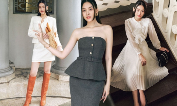 Á hậu Tường San lên đồ chuẩn nàng công sở mùa thu đông khiến chị em mê mẩn