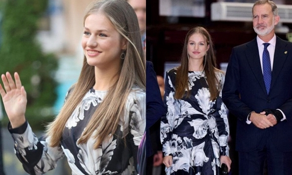 Tạm rời doanh trại quân đội, nàng 'công chúa xinh đẹp nhất châu Âu' lại gây sốt khi xuất hiện trong bộ váy đằm thắm 'hớp hồn' người hâm mộ