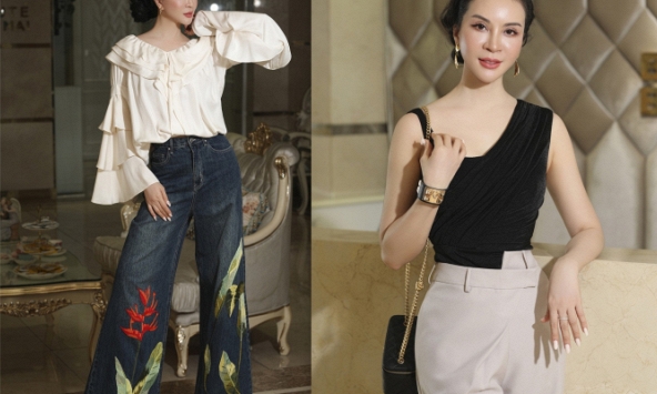 Tuyệt chiêu 'hack dáng' khoe chân dài miên man ở tuổi 50 của MC Thanh Mai