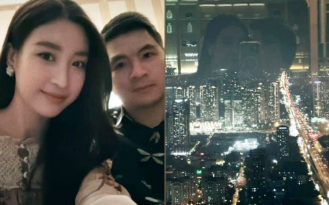 Hoa hậu Đỗ Mỹ Linh và chồng tình tứ trong kỷ niệm 1 năm đám cưới, hiếm hoi công khai làm việc này