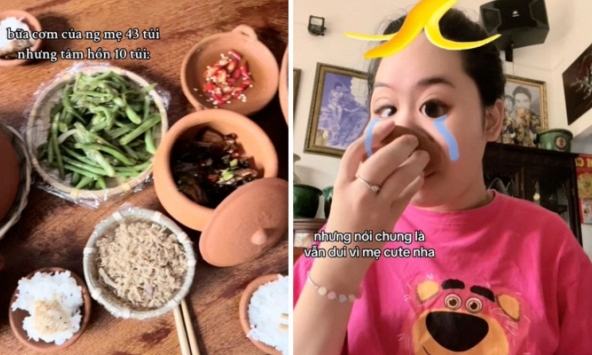Mẹ nấu mâm cơm tí hon cho cả gia đình, con gái 'dở khóc dở cười' nhưng dân mạng lại khen ngợi vì điều này
