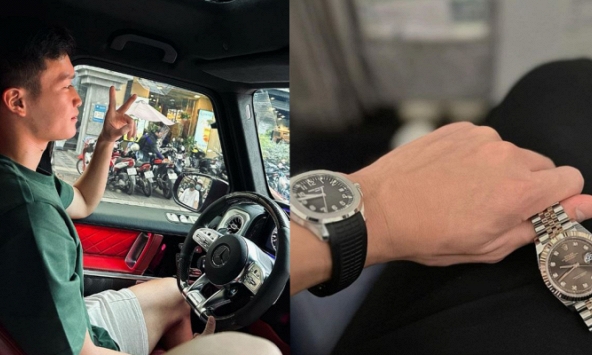 Hoàng Đức vừa tậu G63 hơn 11 tỷ đã khoe ngay đồng hồ hơn 2 tỷ: Cầu thủ làm gì mà giàu thế nhỉ?
