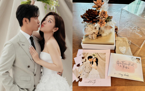Hé lộ thiệp mời độc đáo của Puka - Gin Tuấn Kiệt: Ảnh cưới gây sốt, dàn khách mời dần lộ diện 