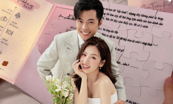 Hé lộ bức thư trong thiệp cưới Puka - Gin Tuấn Kiệt, là gì mà Tóc Tiên và dàn sao khó khăn mới đọc được? 