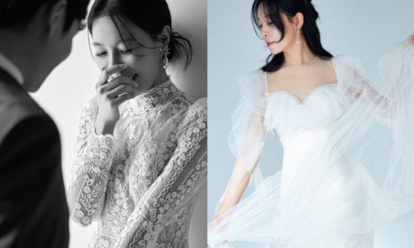 Nữ diễn viên Hạ Cánh Nơi Anh tung ảnh cưới đẹp như mơ với doanh nhân kém tuổi, nhan sắc cô dâu gây bất ngờ