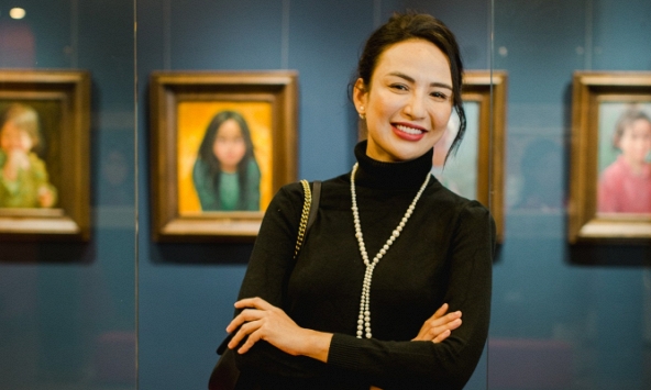 Lâu mới xuất hiện, Hoa hậu Ngọc Diễm gây chú ý vì diện mạo xinh đẹp ở tuổi 36