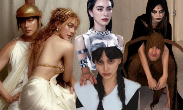 Sao Thái rộn ràng đón Halloween: Baifern - Mai Davika độc đáo nhưng 2 cặp đôi Mark-Kimmy, Nadech-Yaya mới là tâm điểm