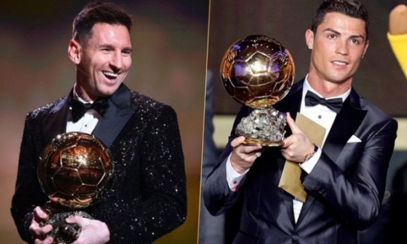 Bất chấp hành động 'khiêu khích' của Ronaldo, Messi vẫn có chia sẻ đầy tôn trọng về đối thủ sau khi giành Quả bóng vàng